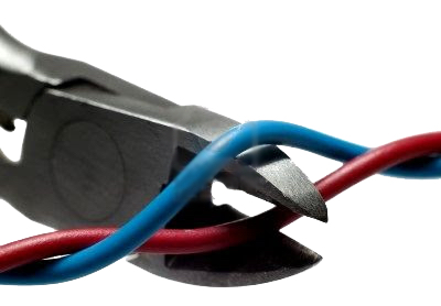 Image of a wires being cut to defuse.